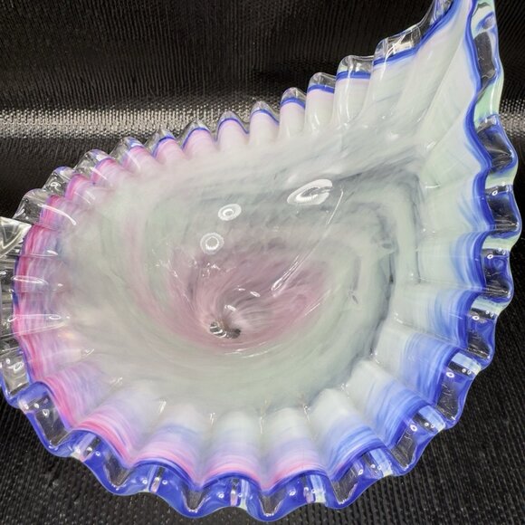 Venetian Art Glass Duck Bird Chicken Shaped Dish Bowl Candy Dish Container Italy - Picture 5 of 13